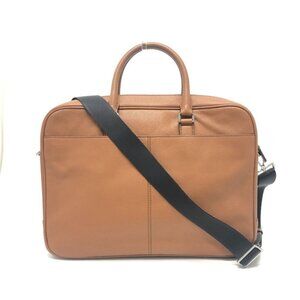 Michael Kors logo Bag 2WAY Briefcase Document Bag Business bag Leather Brown